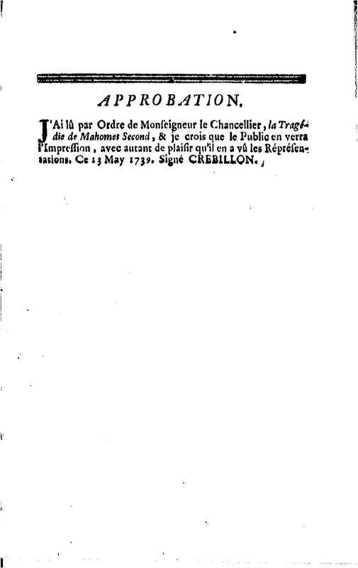 Mahomet second, tragédie, par M. de La Noue Mahomet second, tragédie, par M. de La Noue