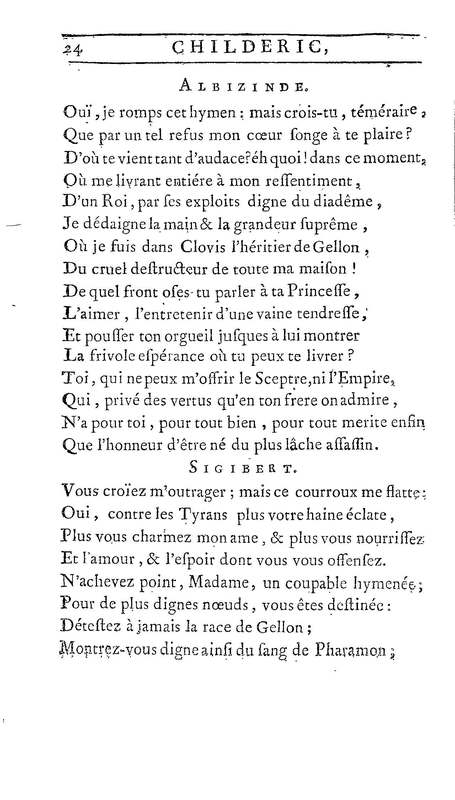 Childéric, tragédie… Childéric, tragédie…