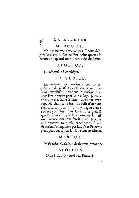 Réunion des Amours (La), comédie héroïque