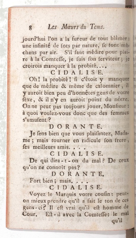 Mœurs du tems (Les), comédie en un acte