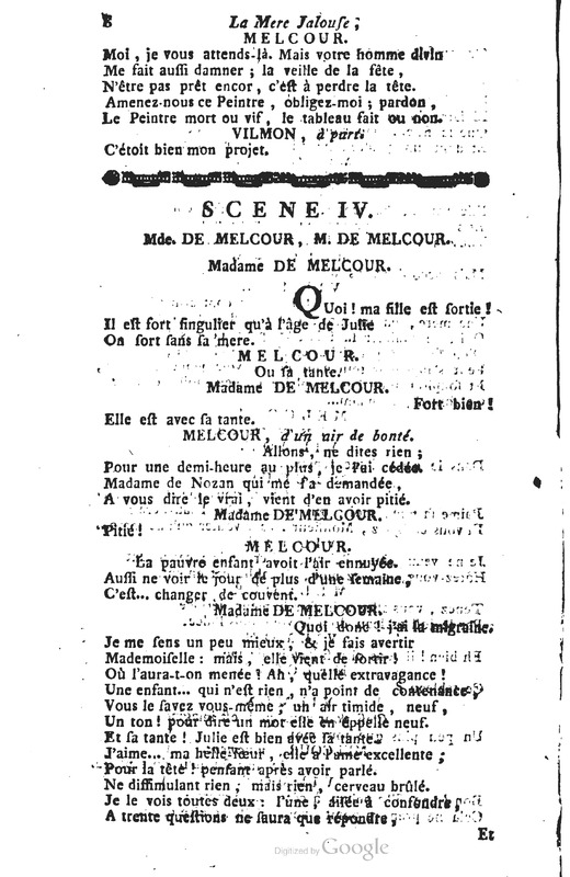 Mère jalouse (La), comédie en trois actes et en vers