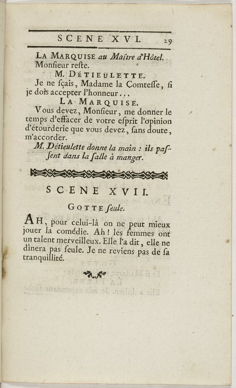Gageure imprévue (La), comédie en prose et en un acte… par M. Sedaine. [Paris, les Comédiens français, 27 mai 1768]