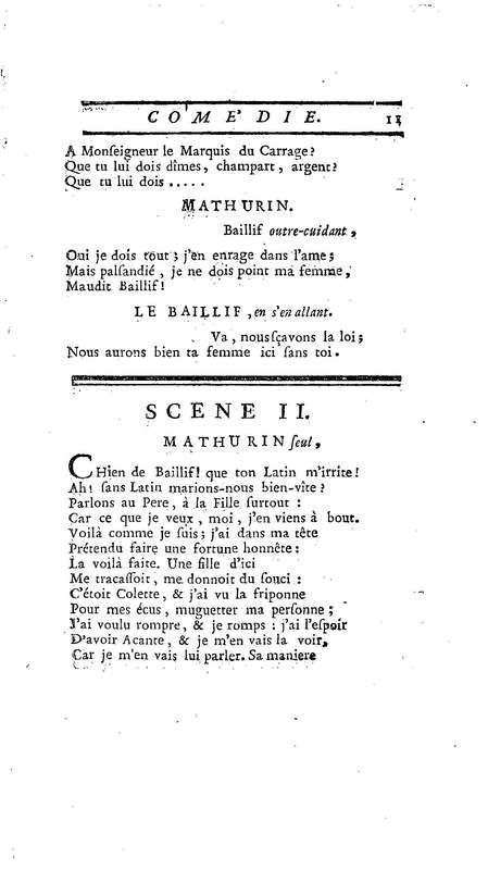 Droit du Seigneur (Le),comédie en vers par M. de Voltaire. Représentée pour la première fois, sous le titre de L'Écueil du sage, par les Comédiens françois ordinaires du Roi, le 18 janvier 1762,