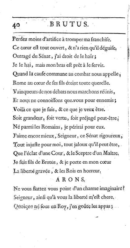 Brutus de M. de Voltaire (Le), avec un Discours sur la tragédie Brutus de M. de Voltaire (Le), avec un Discours sur la tragédie