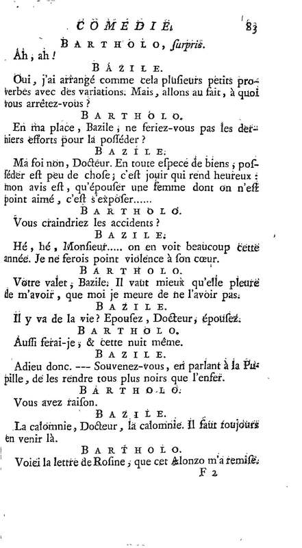 Barbier de Séville, ou la Précaution inutile (Le ), comédie en quatre actes, par M. de Beaumarchais, représentée sur le théâtre de la Comédie Française le 23 février 1775 (avec une Lettre modérée sur la chute et la critique du Barbier de Séville) Barbier de Séville, ou la Précaution inutile (Le ), comédie en quatre actes, par M. de Beaumarchais, représentée sur le théâtre de la Comédie Française le 23 février 1775 (avec une Lettre modérée sur la chute et la critique du Barbier de Séville)
