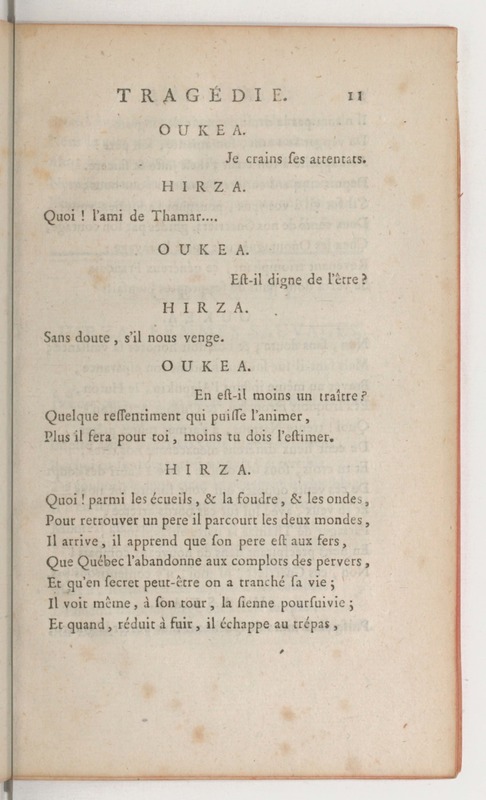 Hirza, tragédie, par M. de Sauvigny… (Comédiens ordinaires du Roi, 27 mai 1767) Hirza, tragédie, par M. de Sauvigny… (Comédiens ordinaires du Roi, 27 mai 1767)