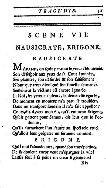 Idoménée, tragédie, par M. Le Mierre, représentée pour la première fois, par les Comédiens françois ordinaires du Roi, le lundi 13 février 1764 Idoménée, tragédie, par M. Le Mierre, représentée pour la première fois, par les Comédiens françois ordinaires du Roi, le lundi 13 février 1764