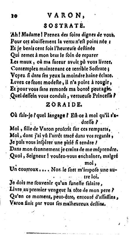 Varon, tragédie. Par M. le vicomte de Graves, capitaine au régiment de C… Varon, tragédie. Par M. le vicomte de Graves, capitaine au régiment de C…