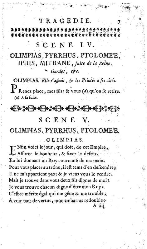 Téglis, tragédie représentée pour la première fois par les Comédiens ordinaires du Roi, le 19 septembre 1735