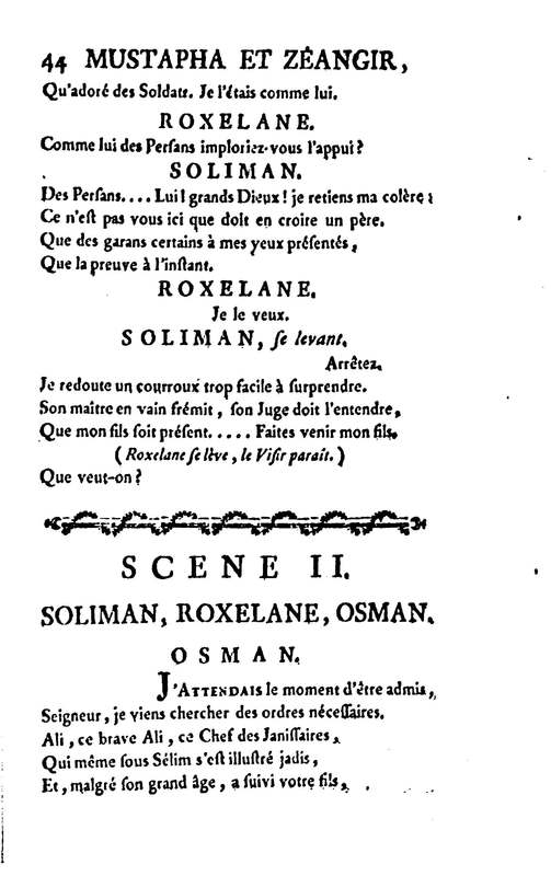 Mustapha et Zéangir, tragédie en cinq actes et en vers, représentée sur le théâtre de Fontainebleau, devant Leurs Majestés, le 1er novembre 1776