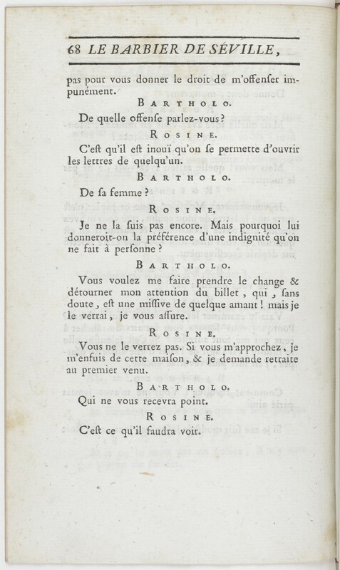 Barbier de Séville, ou La précaution inutile (Le), comédie en quatre actes