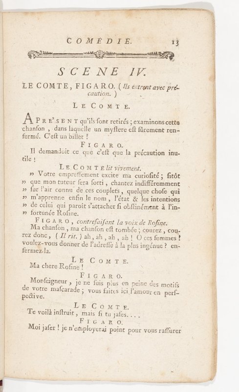 Barbier de Séville, ou la Précaution inutile (Le), comédie en quatre actes, par M. de Beaumarchais, représentée sur le théâtre de la Comédie Française le 23 février 1775 (avec une Lettre modérée sur la chute et la critique du Barbier de Séville) Barbier de Séville, ou la Précaution inutile (Le), comédie en quatre actes, par M. de Beaumarchais, représentée sur le théâtre de la Comédie Française le 23 février 1775 (avec une Lettre modérée sur la chute et la critique du Barbier de Séville)