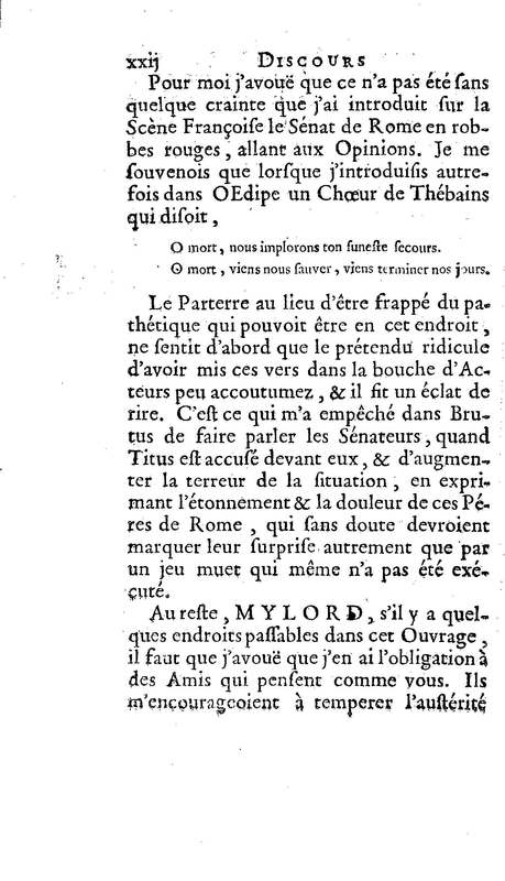Brutus de M. de Voltaire (Le), avec un Discours sur la tragédie Brutus de M. de Voltaire (Le), avec un Discours sur la tragédie