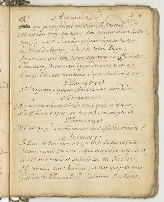 Artaxare, tragédie en cing actes et en vers Artaxare, tragédie en cing actes et en vers