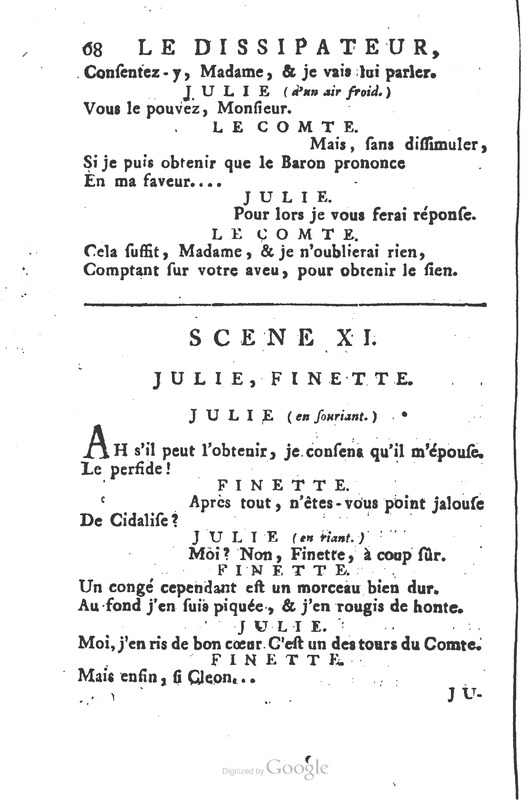 Dissipateur ou l’honnête-friponne (Le), comédie Dissipateur ou l’honnête-friponne (Le), comédie