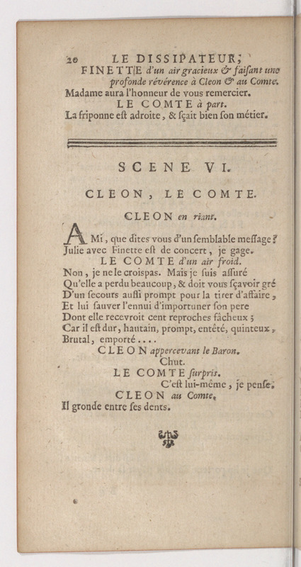 Dissipateur, ou l'Honneste Friponne (Le), comédie Dissipateur, ou l'Honneste Friponne (Le), comédie
