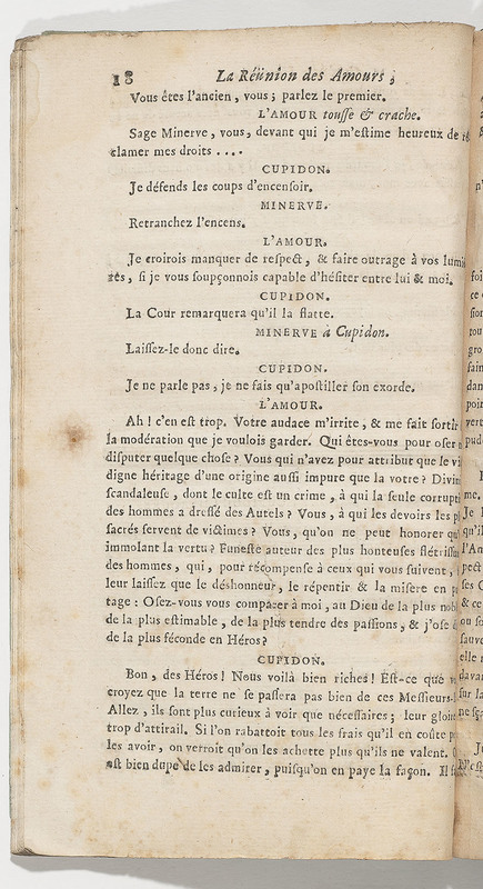 Réunion des Amours (La), comédie héroïque
