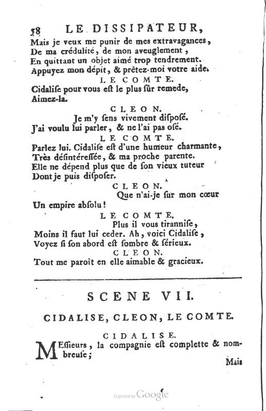 Dissipateur ou l’honnête-friponne (Le), comédie Dissipateur ou l’honnête-friponne (Le), comédie