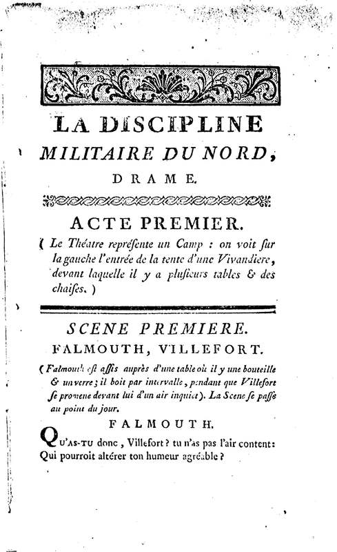 Discipline militaire du Nord (La), drame en quatre actes, en vers libres Discipline militaire du Nord (La), drame en quatre actes, en vers libres