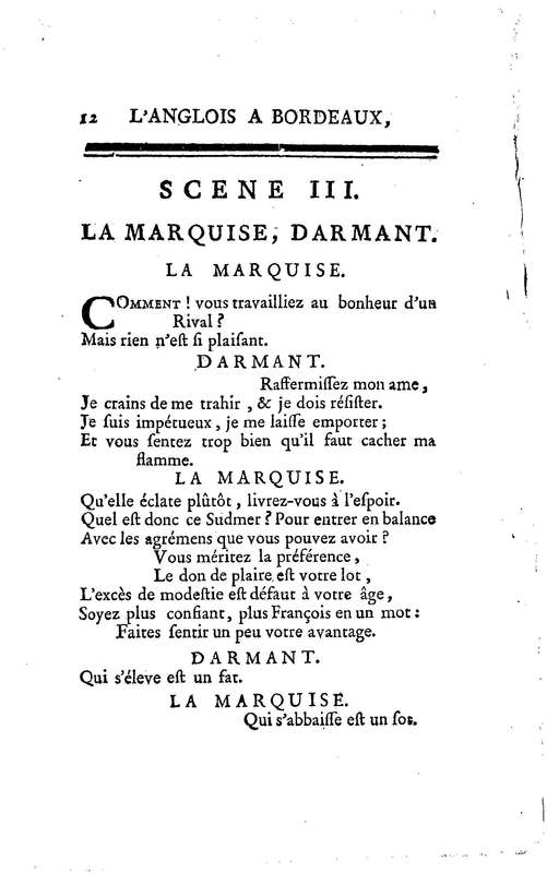 Anglais à Bordeaux (L'), comédie en un acte et en vers libres, par M. Favart… [Par les Comédiens françois ordinaires du Roi, 14 mars 1763]
