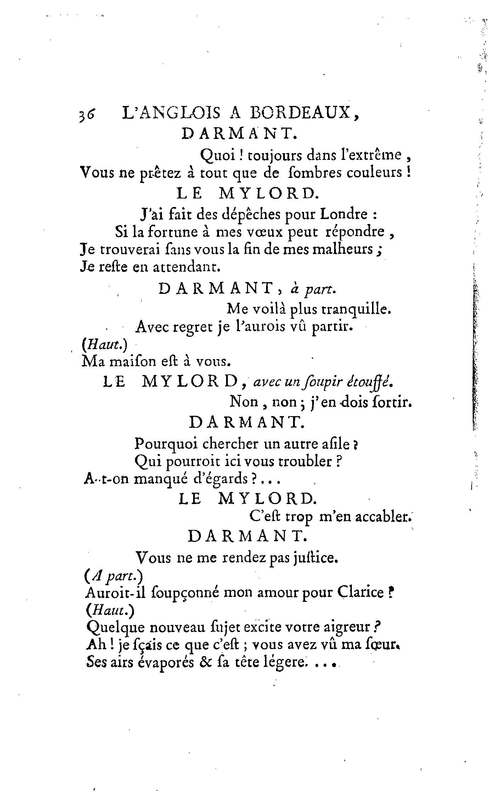 Anglais à Bordeaux (L'), comédie en un acte et en vers libres, par M. Favart… [Par les Comédiens françois ordinaires du Roi, 14 mars 1763]