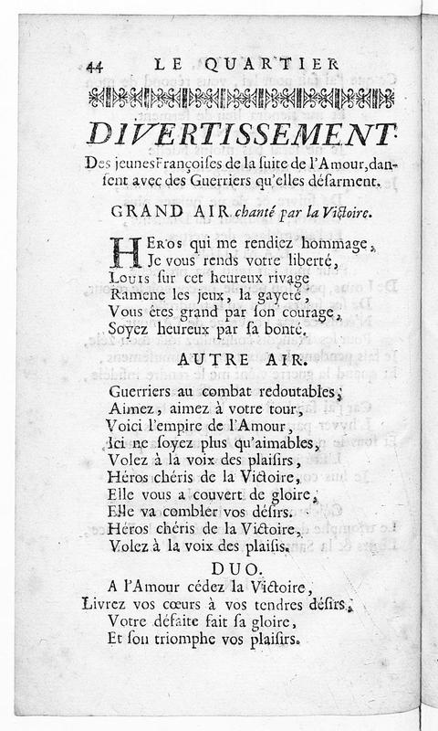 Quartier d'hyver (Le), comédie en un acte et en vers, représentée pour la première fois par les Comédiens françois ordinaires du Roi, le 4 décembre 1744 Quartier d'hyver (Le), comédie en un acte et en vers, représentée pour la première fois par les Comédiens françois ordinaires du Roi, le 4 décembre 1744