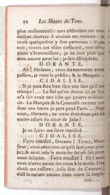 Mœurs du tems (Les), comédie en un acte