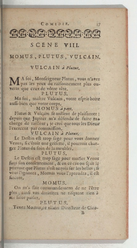 Momus fabuliste, ou les Noces de Vulcain, comédie Momus fabuliste, ou les Noces de Vulcain, comédie