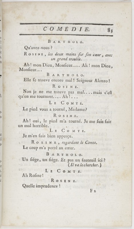 Barbier de Séville, ou la Précaution inutile (Le), comédie en quatre actes ; par M. de Beaumarchais ; représentée & tombée sur le théâtre de la Comédie Françoise aux Tuileries, le 23 de février 1775 Barbier de Séville, ou la Précaution inutile (Le), comédie en quatre actes ; par M. de Beaumarchais ; représentée & tombée sur le théâtre de la Comédie Françoise aux Tuileries, le 23 de février 1775