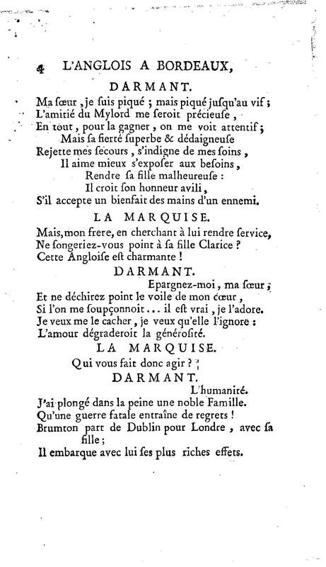 Anglais à Bordeaux (L'), comédie en un acte et en vers libres, par M. Favart… [Par les Comédiens françois ordinaires du Roi, 14 mars 1763]
