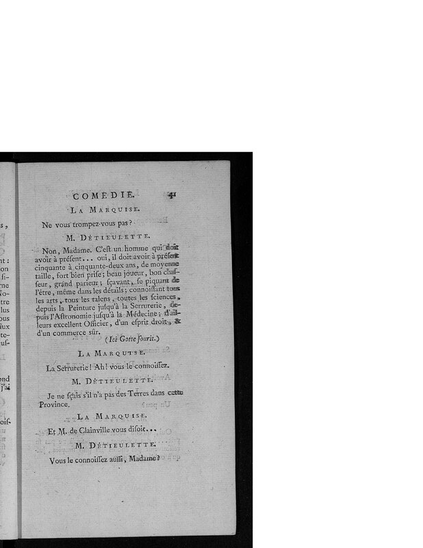 Gageure imprévue (La), comédie en prose et en un acte Gageure imprévue (La), comédie en prose et en un acte