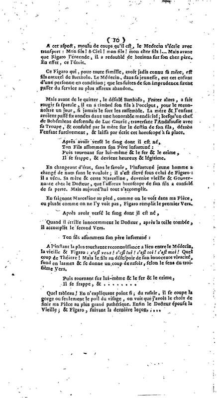 Barbier de Séville, ou la Précaution inutile (Le), comédie en quatre actes, par M. de Beaumarchais, représentée sur le théâtre de la Comédie Française le 23 février 1775 (avec une Lettre modérée sur la chute et la critique du Barbier de Séville)