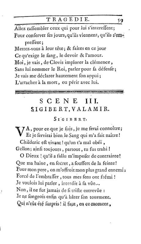 Childéric, tragédie… Childéric, tragédie…