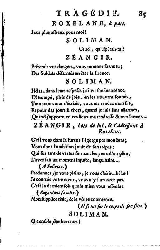 Mustapha et Zéangir, tragédie en cinq actes et en vers, représentée sur le théâtre de Fontainebleau, devant Leurs Majestés, le 1er novembre 1776 Mustapha et Zéangir, tragédie en cinq actes et en vers, représentée sur le théâtre de Fontainebleau, devant Leurs Majestés, le 1er novembre 1776