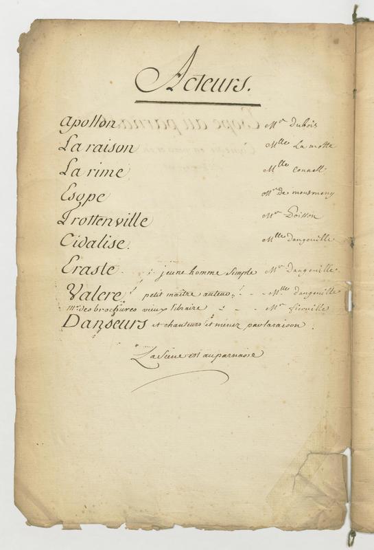 Ésope au Parnasse, comédie en vers et en un acte Ésope au Parnasse, comédie en vers et en un acte