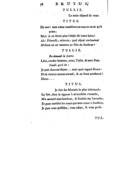 Brutus de M. de Voltaire (Le), avec un Discours sur la tragédie Brutus de M. de Voltaire (Le), avec un Discours sur la tragédie