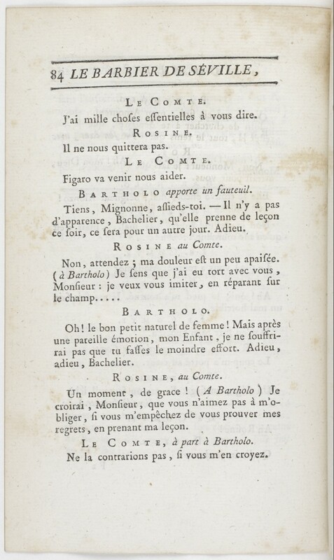 Barbier de Séville, ou La précaution inutile (Le), comédie en quatre actes