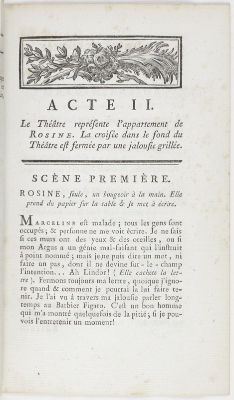 Barbier de Séville, ou la Précaution inutile (Le), comédie en quatre actes ; par M. de Beaumarchais ; représentée & tombée sur le théâtre de la Comédie Françoise aux Tuileries, le 23 de février 1775 Barbier de Séville, ou la Précaution inutile (Le), comédie en quatre actes ; par M. de Beaumarchais ; représentée & tombée sur le théâtre de la Comédie Françoise aux Tuileries, le 23 de février 1775
