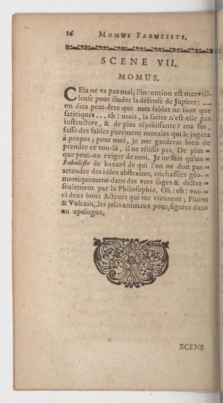 Momus fabuliste, ou les Noces de Vulcain, comédie Momus fabuliste, ou les Noces de Vulcain, comédie