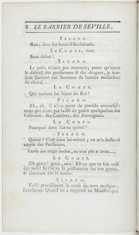 Barbier de Séville, ou La précaution inutile (Le), comédie en quatre actes