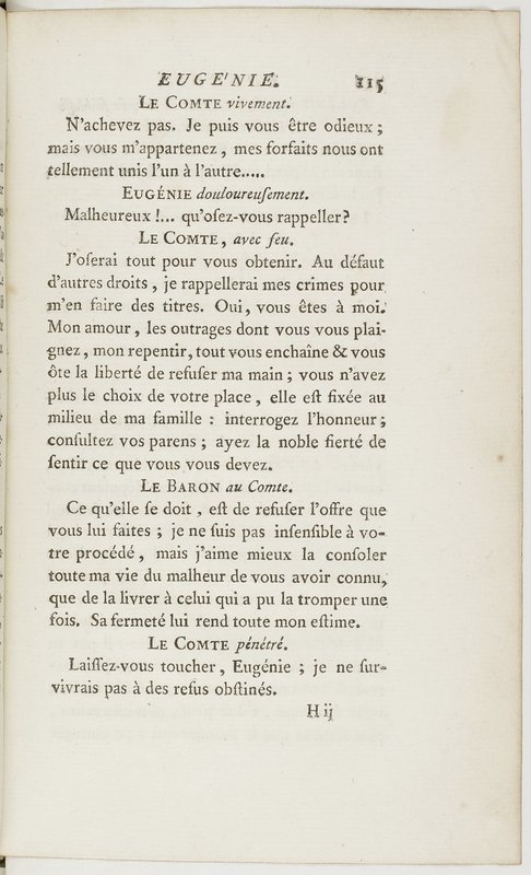 Eugénie, drame en cinq actes en prose, enrichi de figures en taille-douce ; avec un Essai sur le drame sérieux Eugénie, drame en cinq actes en prose, enrichi de figures en taille-douce ; avec un Essai sur le drame sérieux