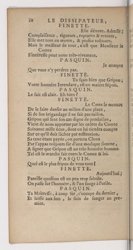Dissipateur, ou l'Honneste Friponne (Le), comédie Dissipateur, ou l'Honneste Friponne (Le), comédie