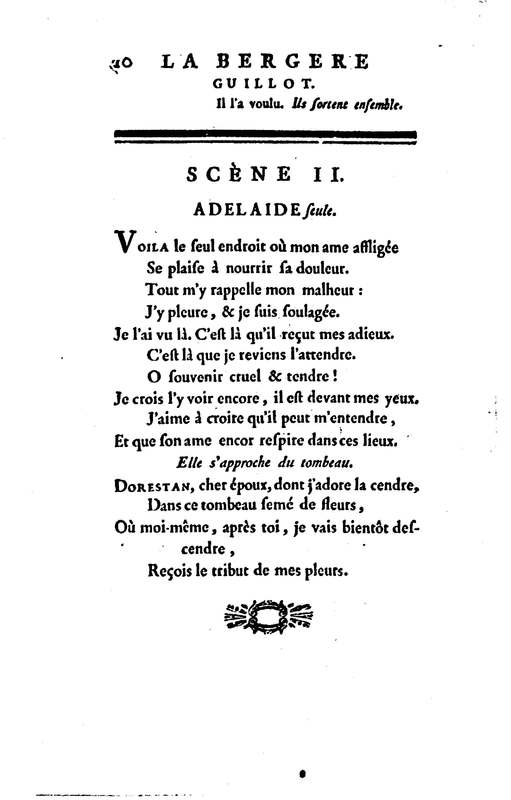 Bergère des Alpes (La), pastorale en trois actes et en vers, mêlée de chants, par M. Marmontel de l'Académie françoise Bergère des Alpes (La), pastorale en trois actes et en vers, mêlée de chants, par M. Marmontel de l'Académie françoise