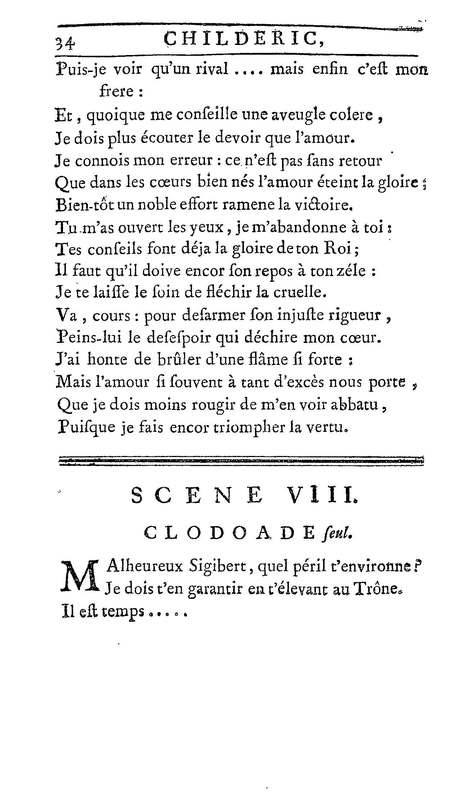 Childéric, tragédie… Childéric, tragédie…
