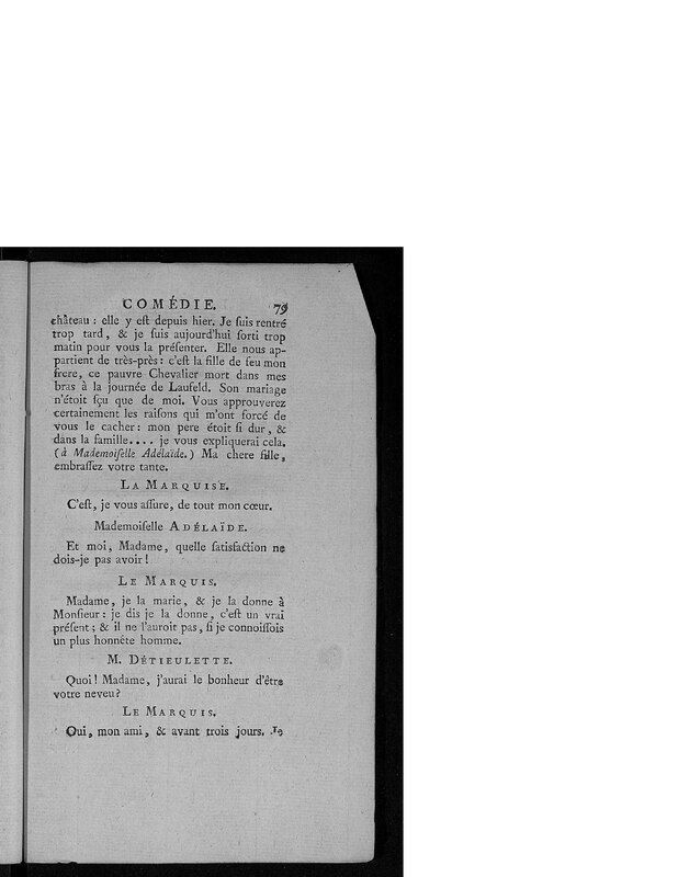 Gageure imprévue (La), comédie en prose et en un acte Gageure imprévue (La), comédie en prose et en un acte