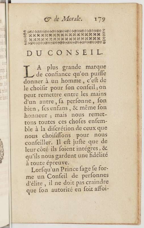 Essais du chevalier Bacon, chancelier d'Angleterre, sur divers sujets de politique, et de morale