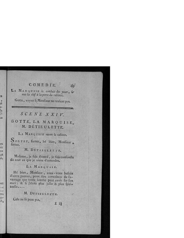 Gageure imprévue (La), comédie en prose et en un acte