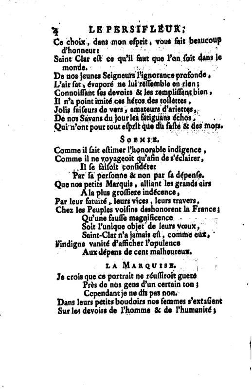 Persifleur (Le), comédie en trois actes et en vers… par M. de Sauvigny