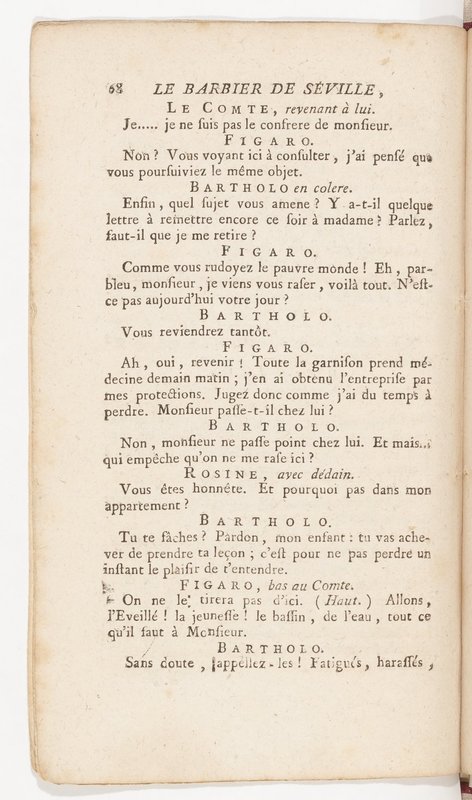 Barbier de Séville, ou la Précaution inutile (Le), comédie en quatre actes, par M. de Beaumarchais, représentée sur le théâtre de la Comédie Française le 23 février 1775 (avec une Lettre modérée sur la chute et la critique du Barbier de Séville) Barbier de Séville, ou la Précaution inutile (Le), comédie en quatre actes, par M. de Beaumarchais, représentée sur le théâtre de la Comédie Française le 23 février 1775 (avec une Lettre modérée sur la chute et la critique du Barbier de Séville)