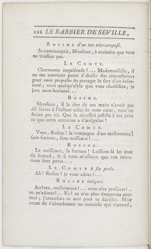 Barbier de Séville, ou la Précaution inutile (Le), comédie en quatre actes ; par M. de Beaumarchais ; représentée & tombée sur le théâtre de la Comédie Françoise aux Tuileries, le 23 de février 1775 Barbier de Séville, ou la Précaution inutile (Le), comédie en quatre actes ; par M. de Beaumarchais ; représentée & tombée sur le théâtre de la Comédie Françoise aux Tuileries, le 23 de février 1775